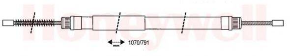 Трос, стояночная тормозная система BENDIX 431021B