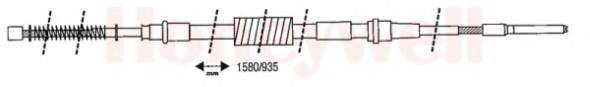 Трос, стояночная тормозная система BENDIX 432048B