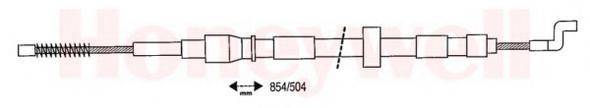 Трос, стояночная тормозная система BENDIX 432052B