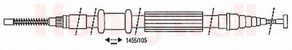 Трос, стояночная тормозная система BENDIX 432629B