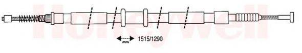 Трос, стояночная тормозная система BENDIX 432992B