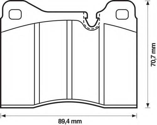 Комплект тормозных колодок, дисковый тормоз BENDIX 571260B