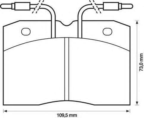 Комплект тормозных колодок, дисковый тормоз BENDIX 571325B