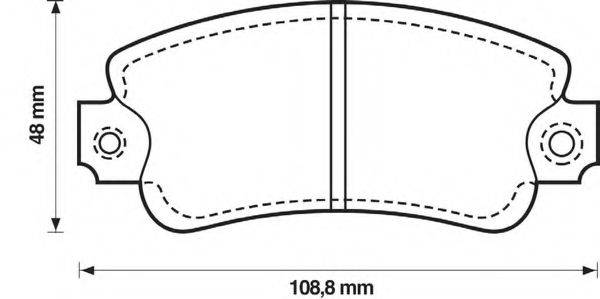 Комплект тормозных колодок, дисковый тормоз BENDIX 571464B