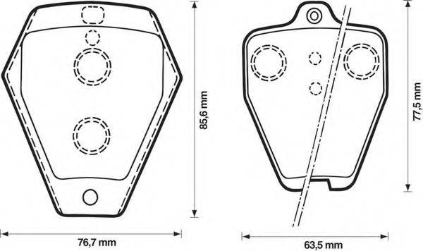 Комплект тормозных колодок, дисковый тормоз BENDIX 571871B