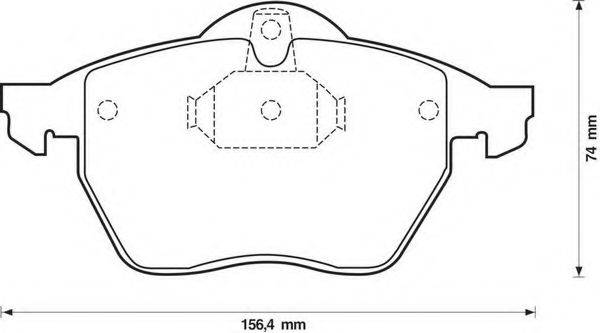 Комплект тормозных колодок, дисковый тормоз BENDIX 571920B
