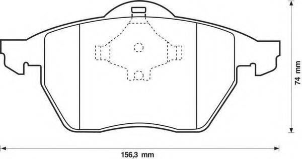 Комплект тормозных колодок, дисковый тормоз BENDIX 571935B