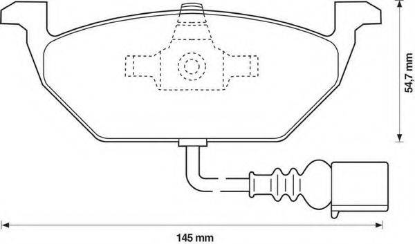 Комплект тормозных колодок, дисковый тормоз BENDIX 571971B