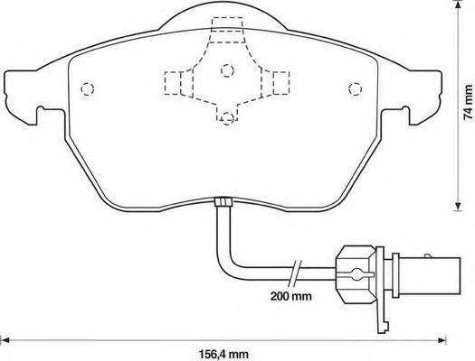 Комплект тормозных колодок, дисковый тормоз BENDIX 571982X