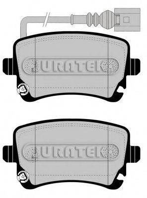 Комплект тормозных колодок, дисковый тормоз JURATEK JCP1644