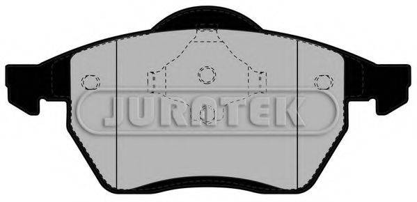 Комплект тормозных колодок, дисковый тормоз JURATEK JCP1055