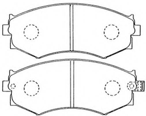 FIT FP0462 Комплект тормозных колодок, дисковый тормоз