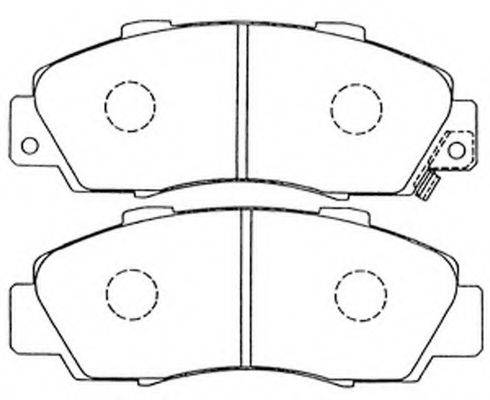Комплект тормозных колодок, дисковый тормоз FIT FP0503