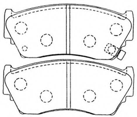 Комплект тормозных колодок, дисковый тормоз FIT FP0510