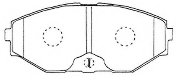 Комплект тормозных колодок, дисковый тормоз FIT FP0587