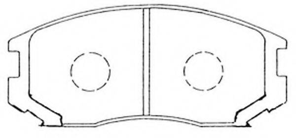 Комплект тормозных колодок, дисковый тормоз FIT FP0602