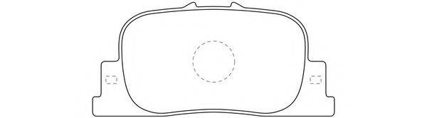 Комплект тормозных колодок, дисковый тормоз FIT FP0835