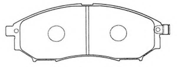 Комплект тормозных колодок, дисковый тормоз FIT FP0888