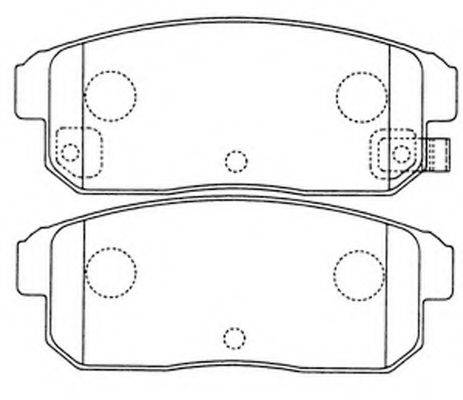 Комплект тормозных колодок, дисковый тормоз FIT FP0900