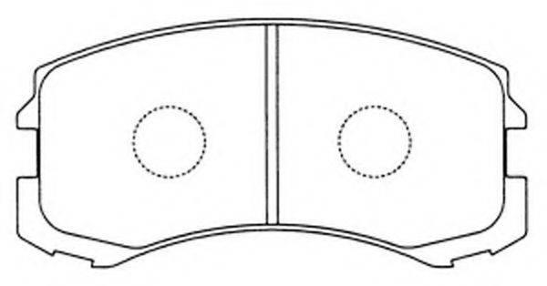 Комплект тормозных колодок, дисковый тормоз FIT FP0904