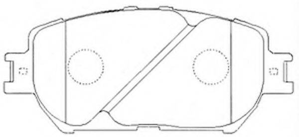 FIT FP1052 Комплект тормозных колодок, дисковый тормоз