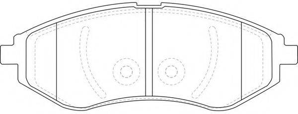 Комплект тормозных колодок, дисковый тормоз FIT FP1269