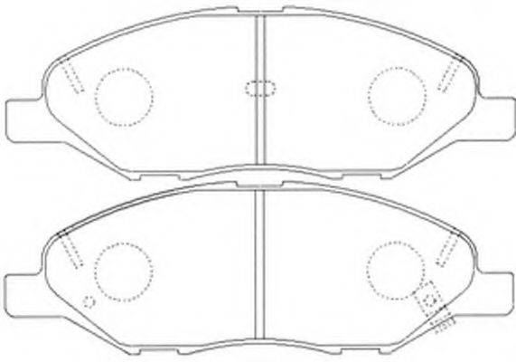 Комплект тормозных колодок, дисковый тормоз FIT FP1345