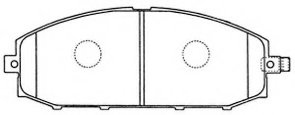 Комплект тормозных колодок, дисковый тормоз FIT FP2117