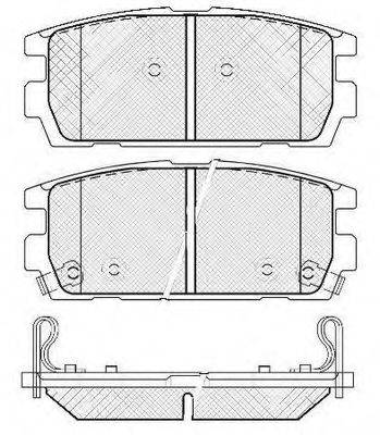 Комплект тормозных колодок, дисковый тормоз FIT FP2390