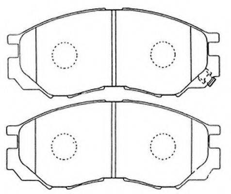 Комплект тормозных колодок, дисковый тормоз FIT FP3132