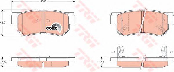 Комплект тормозных колодок, дисковый тормоз DR!VE+ DP1010.10.0045