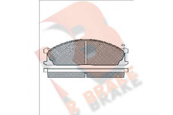 Комплект тормозных колодок, дисковый тормоз R BRAKE RB0884