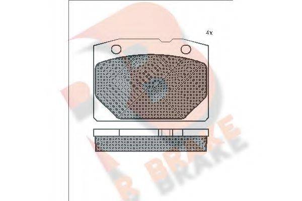 Комплект тормозных колодок, дисковый тормоз R BRAKE RB0155