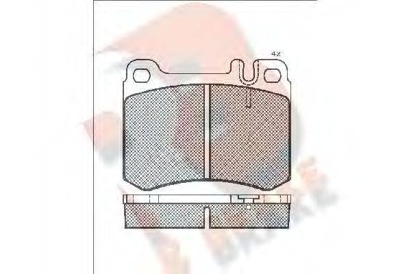 Комплект тормозных колодок, дисковый тормоз R BRAKE RB0685