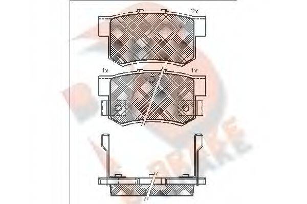 Комплект тормозных колодок, дисковый тормоз R BRAKE RB0798