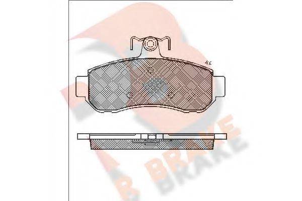 Комплект тормозных колодок, дисковый тормоз R BRAKE RB1752