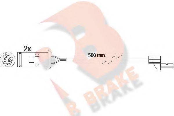 R BRAKE 610222RB Сигнализатор, износ тормозных колодок