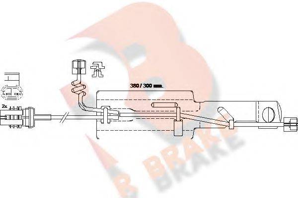 Сигнализатор, износ тормозных колодок R BRAKE 610433RB