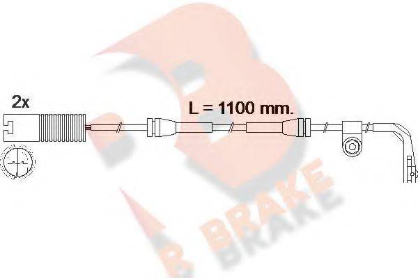 R BRAKE 610457RB Сигнализатор, износ тормозных колодок