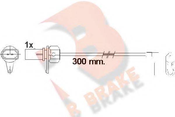 R BRAKE 610459RB Сигнализатор, износ тормозных колодок