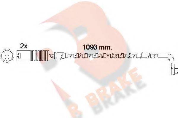 R BRAKE 610475RB Сигнализатор, износ тормозных колодок