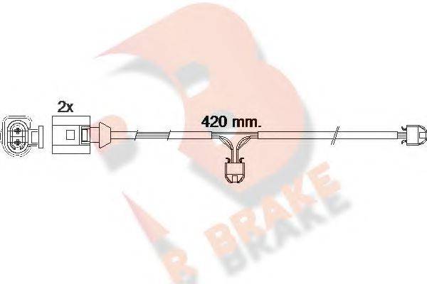 R BRAKE 610476RB Сигнализатор, износ тормозных колодок