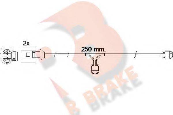 R BRAKE 610477RB Сигнализатор, износ тормозных колодок