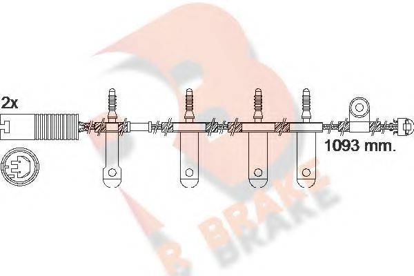 R BRAKE 610501RB Сигнализатор, износ тормозных колодок