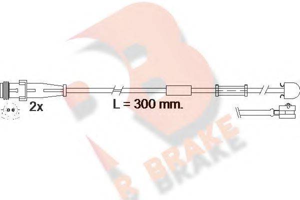R BRAKE 610504RB Сигнализатор, износ тормозных колодок