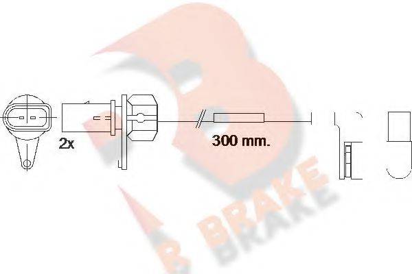 R BRAKE 610507RB Сигнализатор, износ тормозных колодок