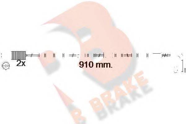 R BRAKE 610540RB Сигнализатор, износ тормозных колодок