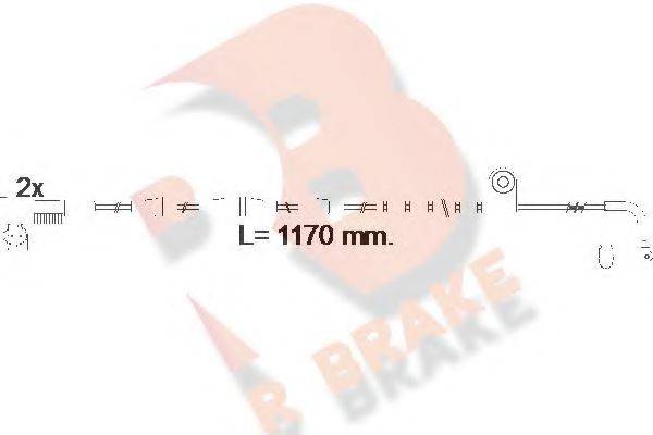 Сигнализатор, износ тормозных колодок R BRAKE 610550RB