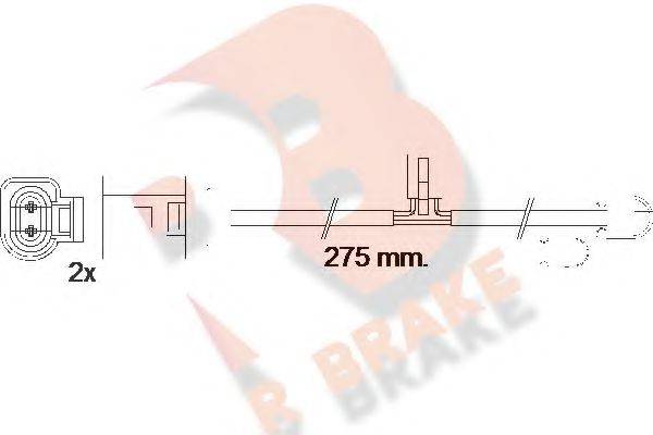 Сигнализатор, износ тормозных колодок R BRAKE 610565RB