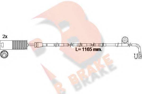 R BRAKE 610604RB Сигнализатор, износ тормозных колодок